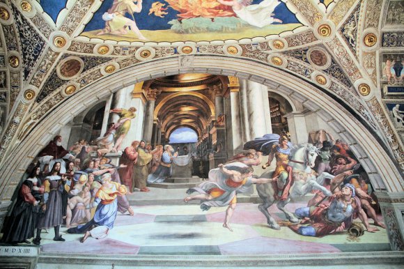 Vatican - Chambre d'Héliodore - Héliodore chassé du temple