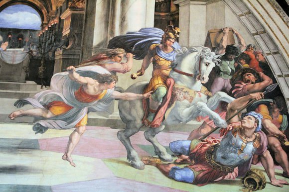 Vatican - Chambre d'Héliodore - Héliodore chassé du temple