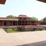 Fatehpur-Sikri - Anup Talao et Diwan Khana i Khas vu du pavillon de la sultane turque