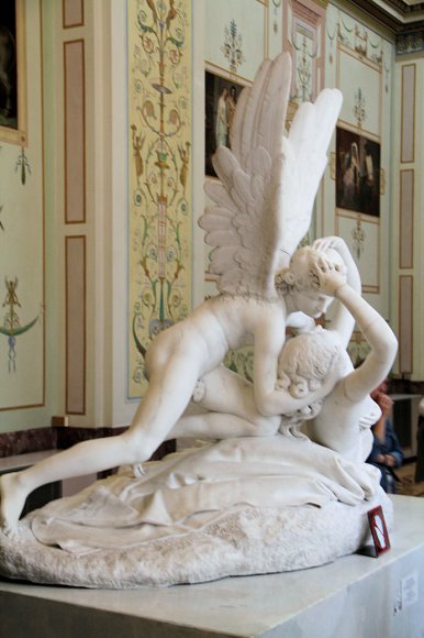 Baiser de Cupide et Psyché, par Canova